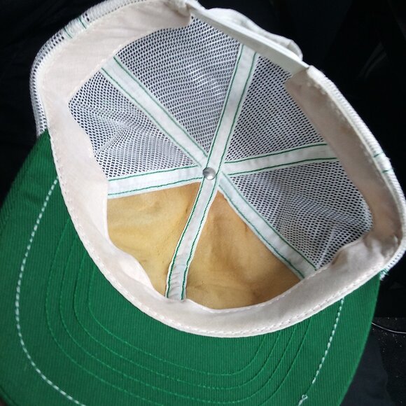 Vintage Swingster Wood Products Credit Union Patch Snap Trucker Hat Cap - Picture 7 of 8